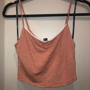 plaid crop top
